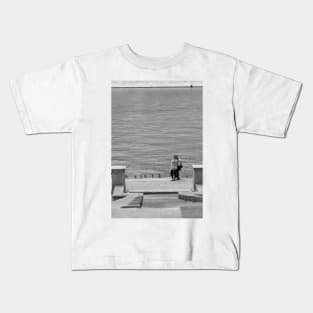 Enamoured Couple on Quay Kids T-Shirt